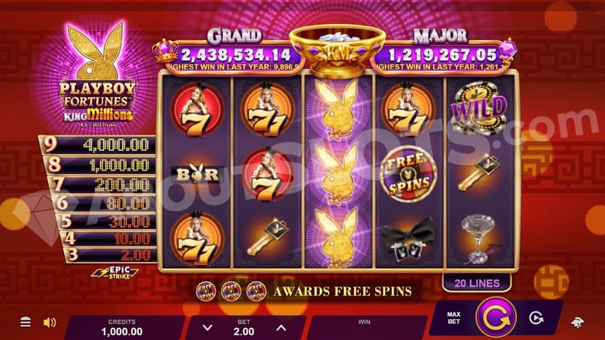 A casino slot with 5 reels. 