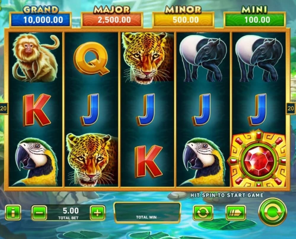 Grand Jackpot above first reel