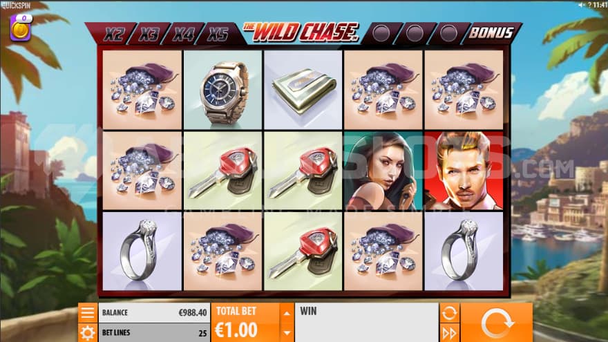 Base game with a beautiful coastal city in the background.