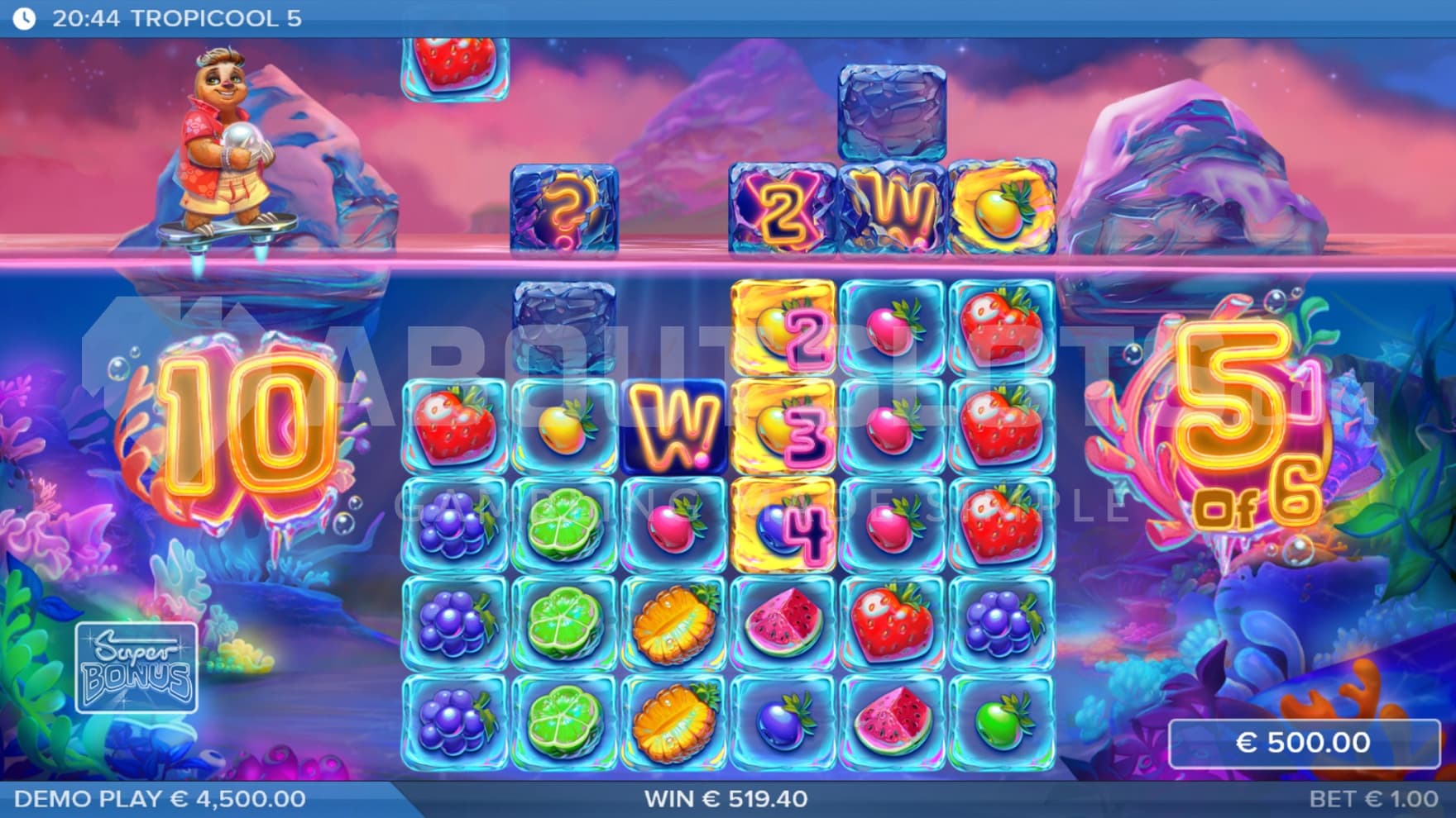 New Special Symbols are added during the bonus game