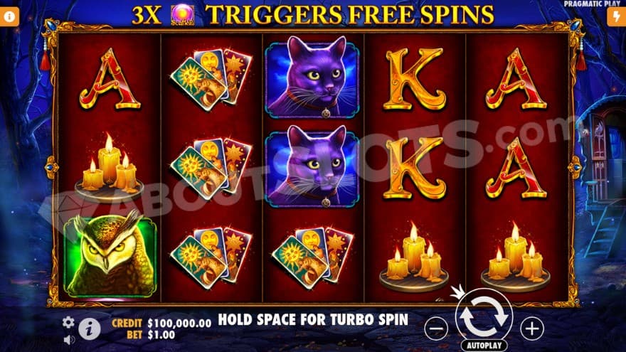 Base game with a spooky forest in the background.