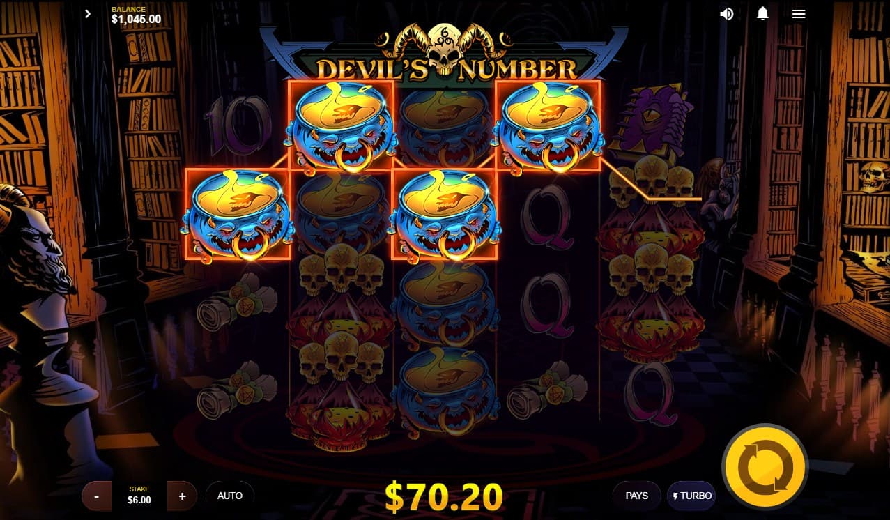 Devil's Number Slot Gameplay