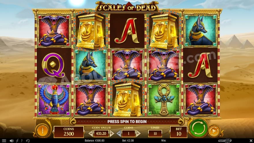 Base game with pyramids in the background.