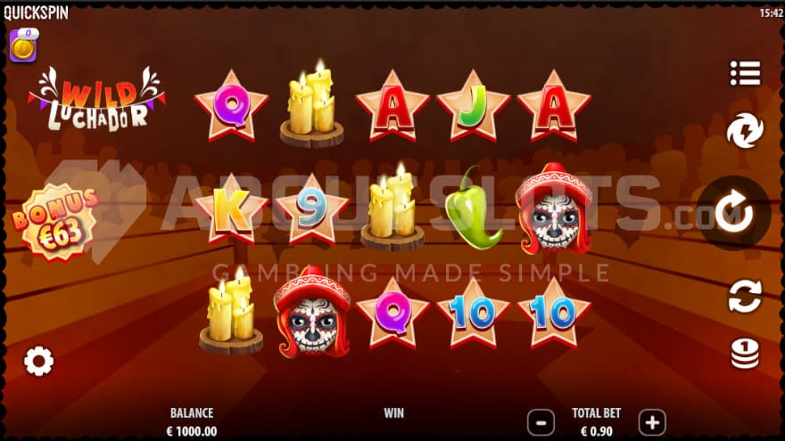 The base game set inside a wrestling ring with an audience surrounding it