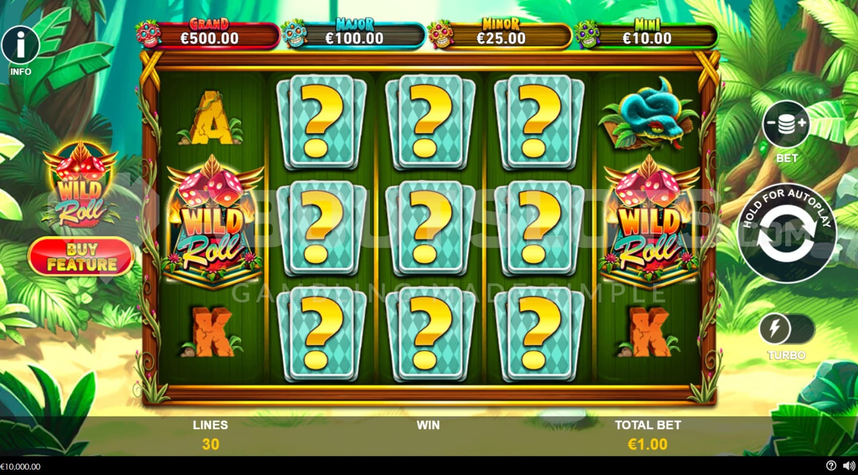 Grand Jackpot of 500X the bet