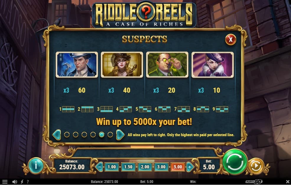 riddle-reels-a-case-of-riches-slot-paytable