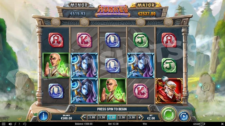 A five reel slot in the nature.