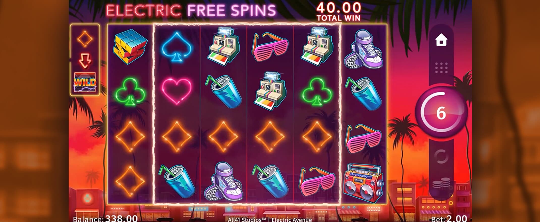 Electric Avenue Slot Gameplay