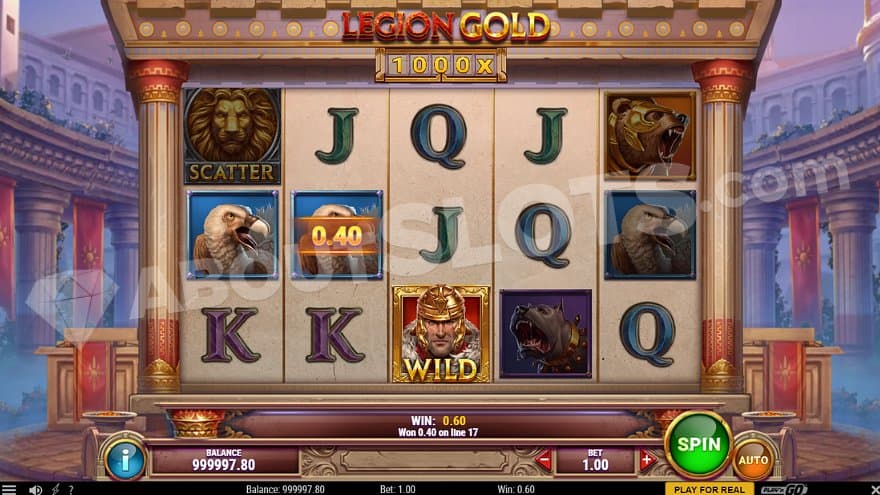 Five reels with 3 rows.