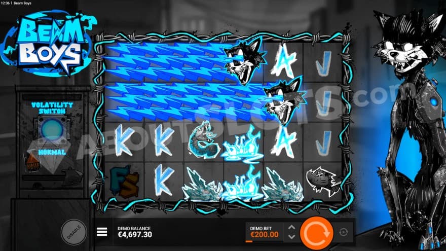 Two wild symbols expanding on the reels.