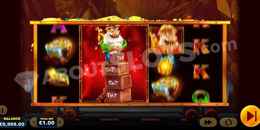 A double exploding Wild covers reels 2 and 3.