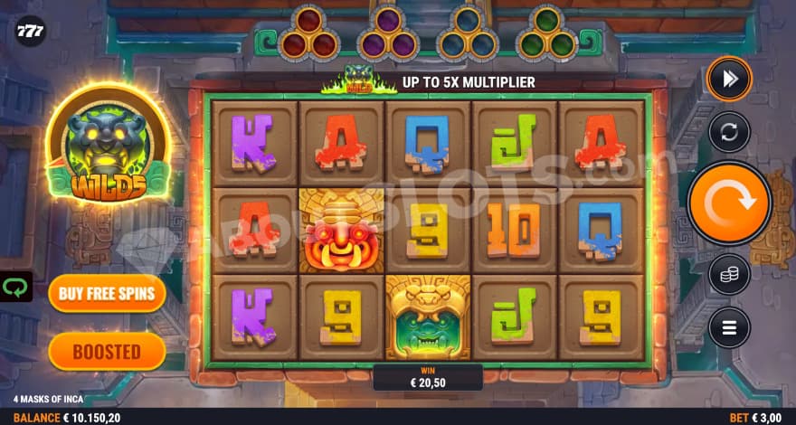 Base game with a huge temple in the background.