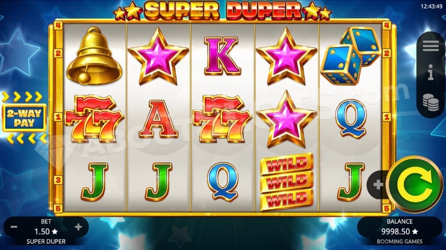 Base game with stars in the background.