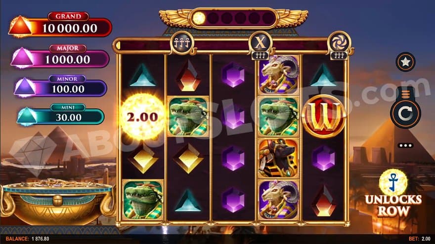 A casino slot in ancient Egypt.