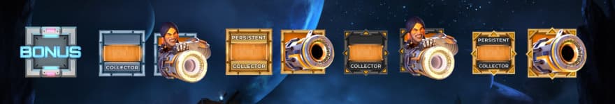 A picture showing the scatter, collector, persistent collector, adjacent collector and persistent adjacent collector symbols.