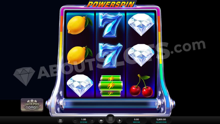 Base game with two lemon symbols on the reels.