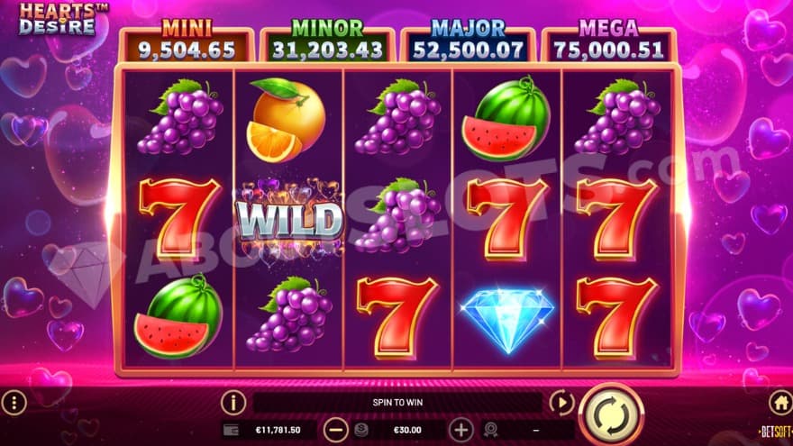 An image of the base game view, with hearts ascending towards the sky