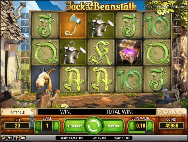 jack and the beanstalk netent