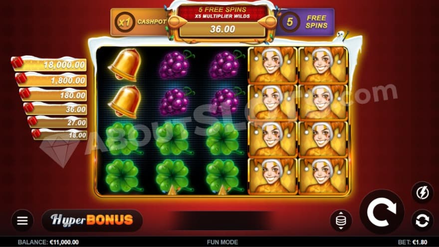 An image of the Base Game view with a red background behind the grid