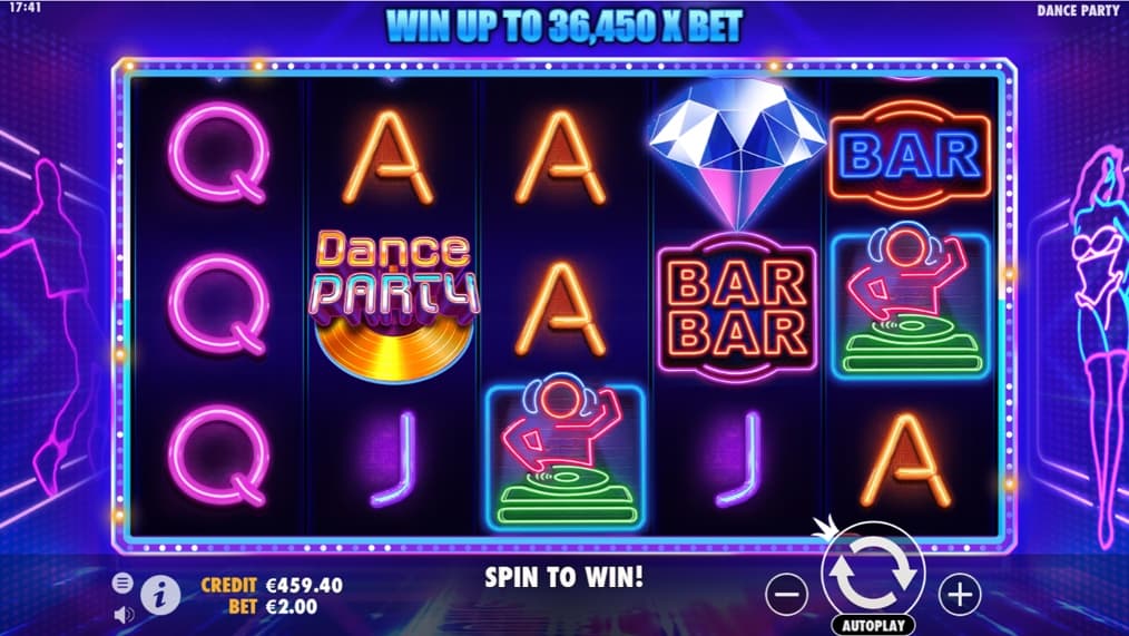 Dance Party Slot Gameplay