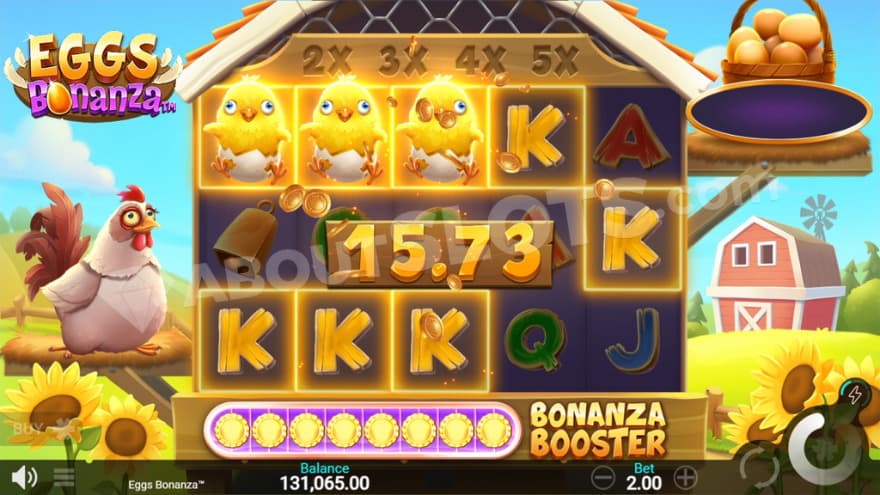 Base game with a hen to the left.