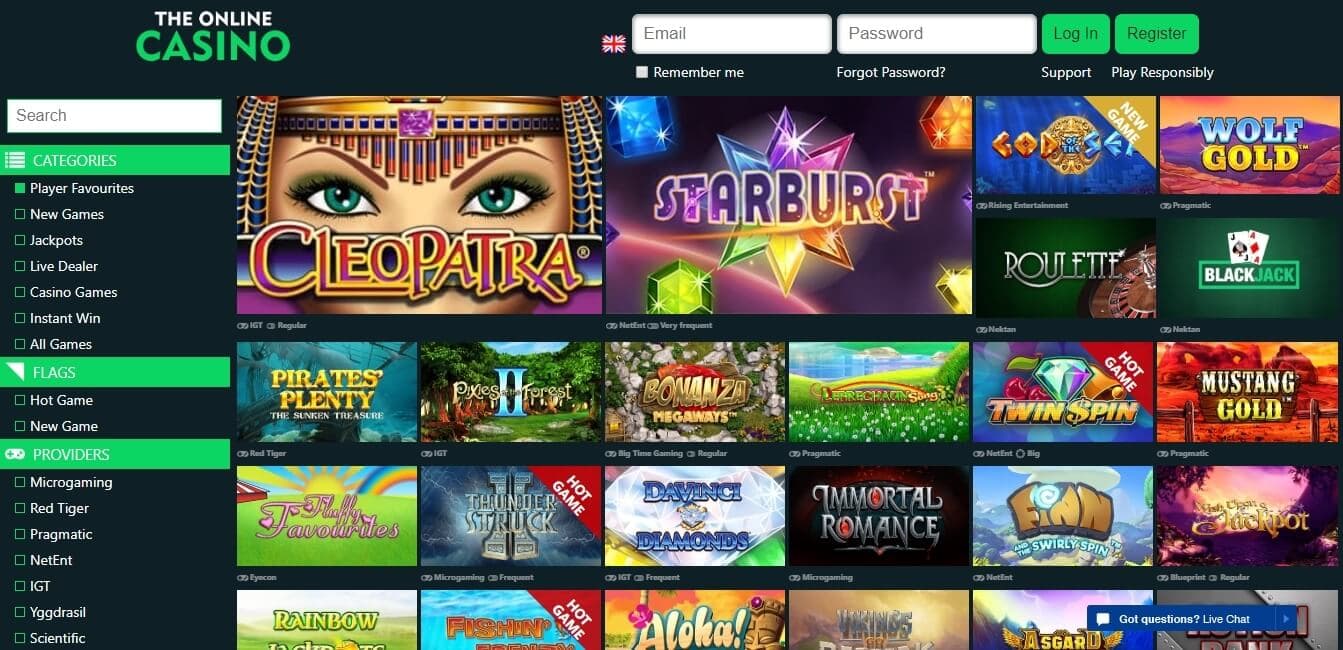 theonlinecasino slots
