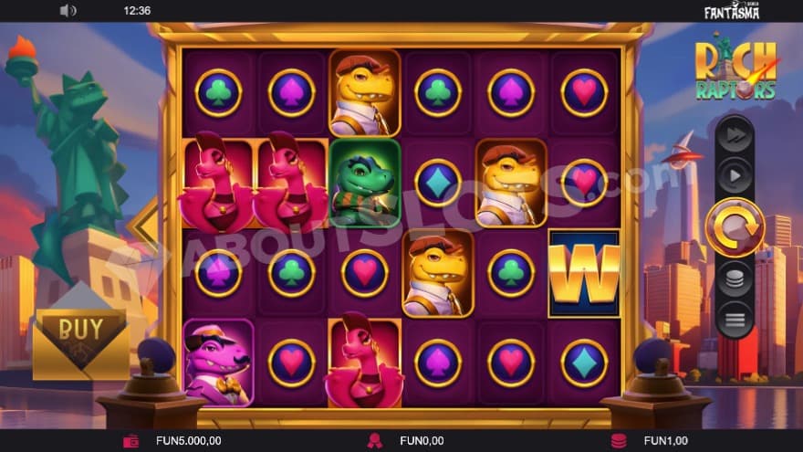 Base game with tall skyscrapers in the background.