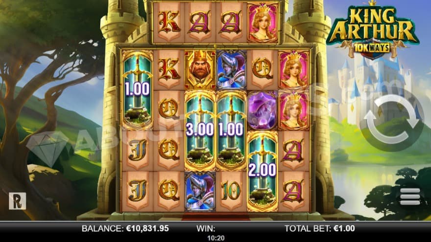 Free Spins activation with four scatter symbols.