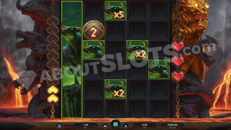 A screenshot from the bonus game feature