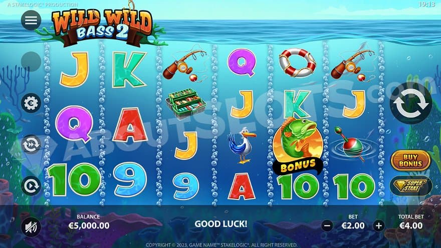 Six reels in an underwater environment.