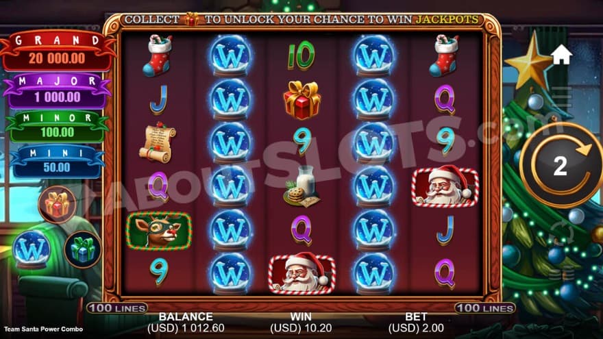 A screenshot of the Free Spins with Nudging Wilds