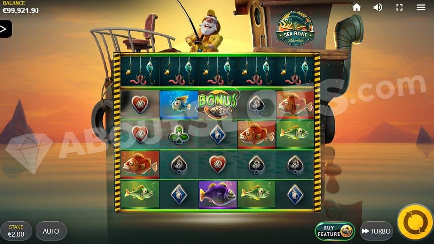 A casino slot on a fishing ship. 