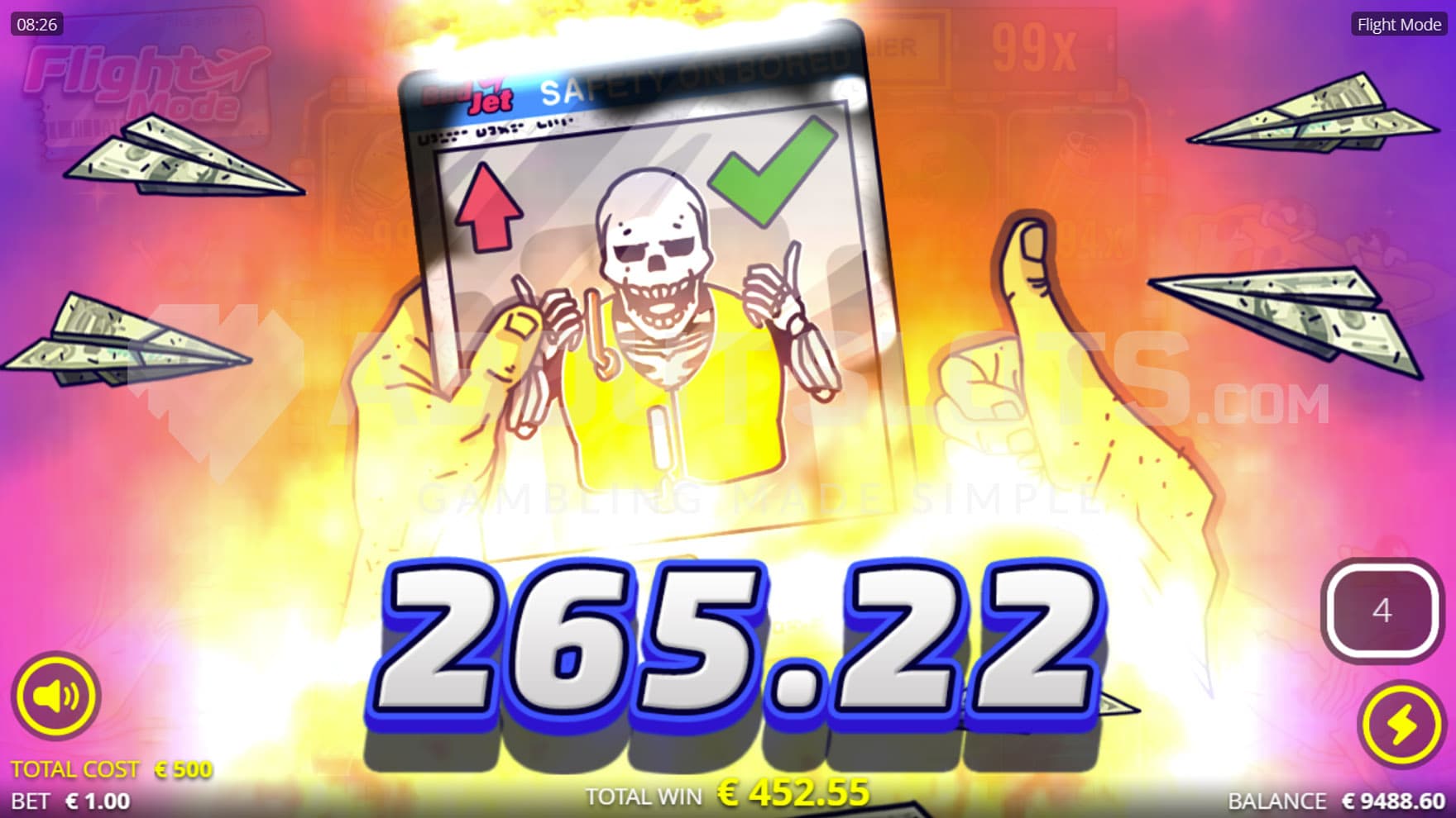 Big Win screen.