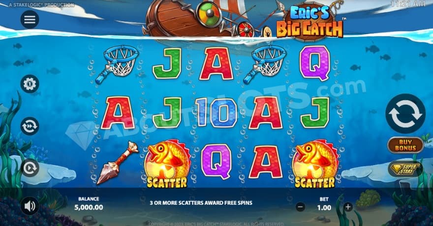 Base game with a Viking boat at the top.