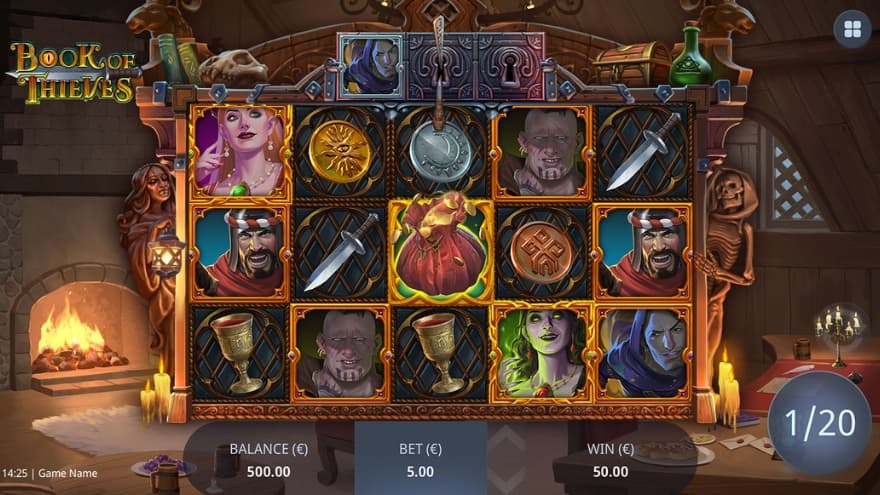 An image of the Free Spins feature, where a premium symbol has been selected