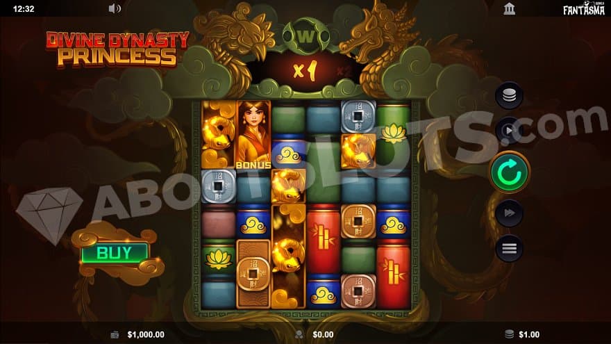 A six reel casino slot with Eastern ornaments.
