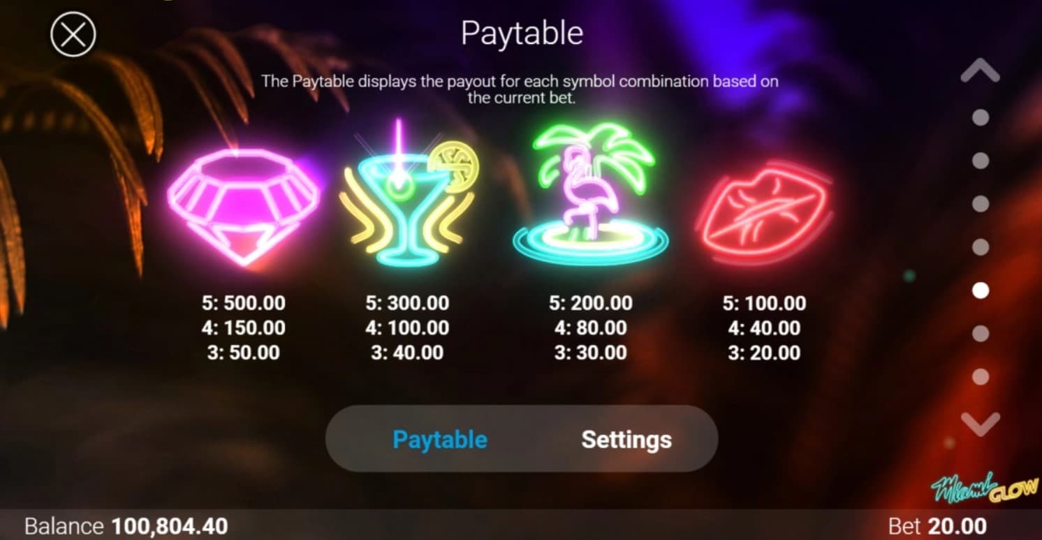 miami-glow-slot-paytable