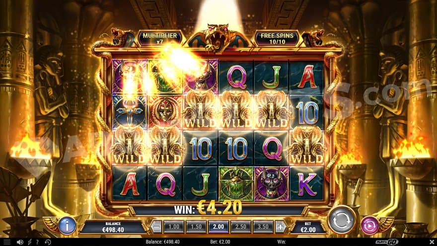 A win with Wild Symbols on all six reels in the Free Spins. 