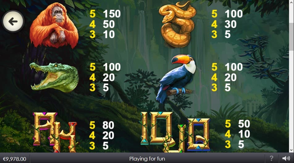 legacy-of-the-tiger-slot-paytable