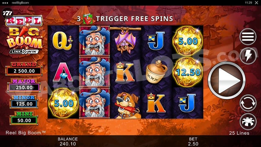 A casino slot in a gold mine.