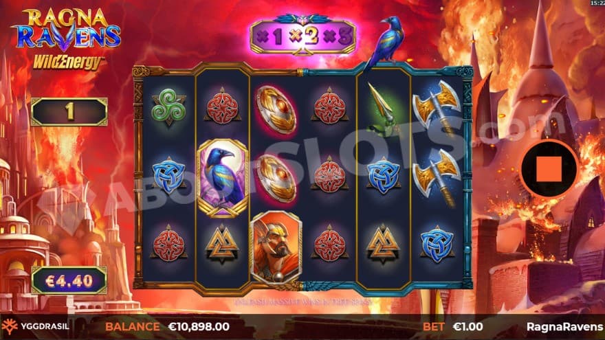 Free Spins bonus game with a 2X multiplier being seen above the reels.