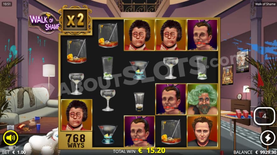 One More!!! bonus game with with a messy room in the background.