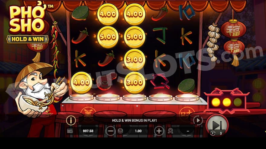 Seven Bonus Symbols on the reels in the Bonus Game. 