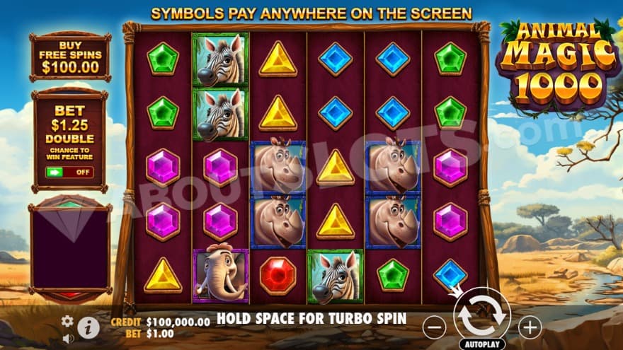 Base game with a savanna in the background.