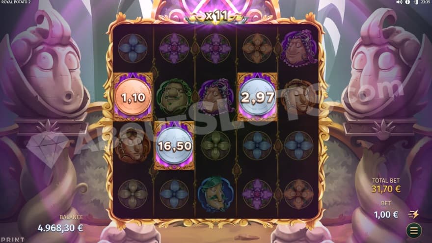 A screenshot from the Royal Levy feature