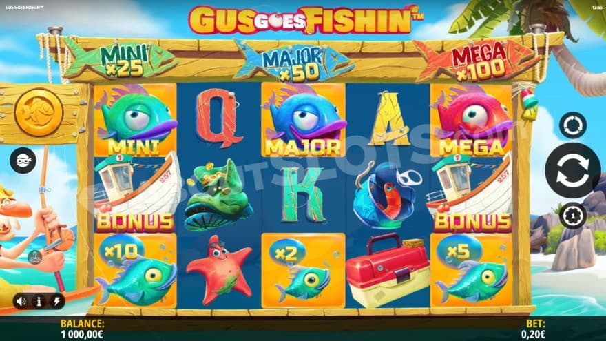 Base game where you can see Gus to the left.