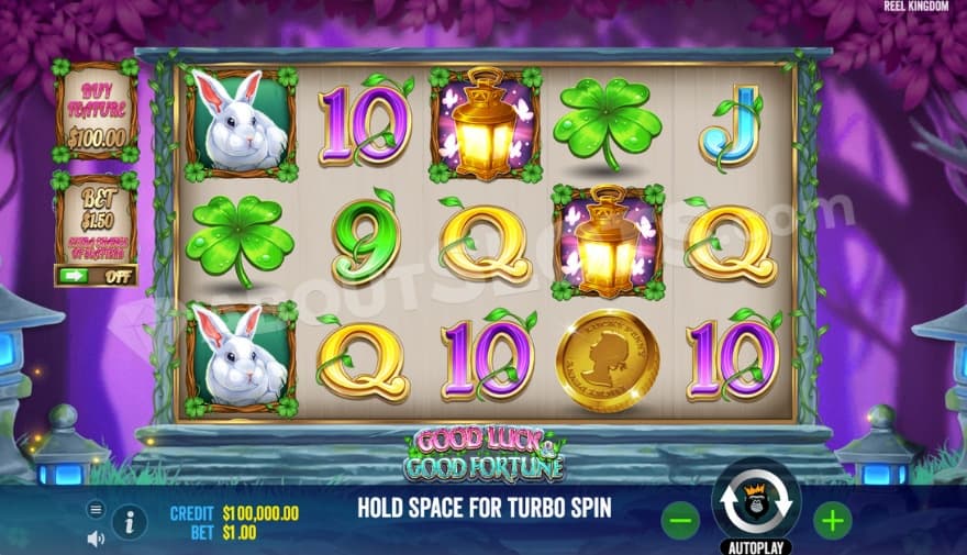 Base game where you can see a purple forest in the background.