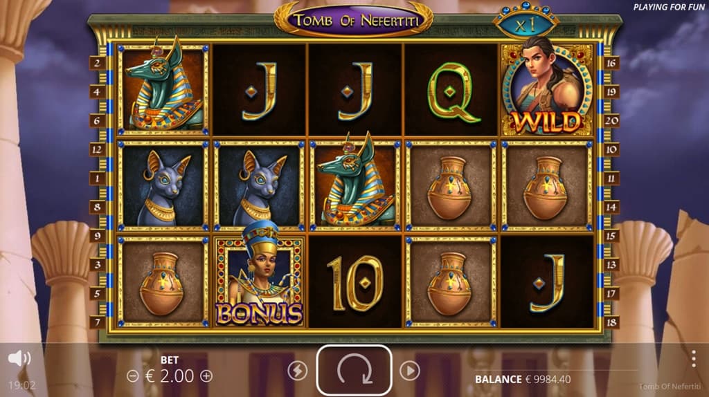 Tomb of Nefertiti Slot Gameplay