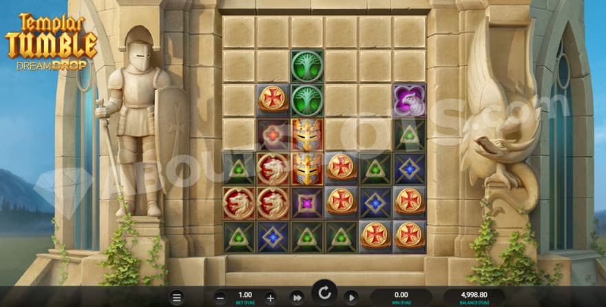 Base game where you can see statues on the sides.