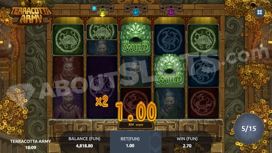 A 1X win in the Free Spins.